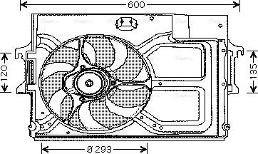 Ava Quality Cooling FD 7519 - Вентилятор, охолодження двигуна autozip.com.ua