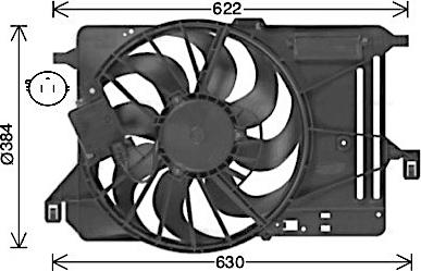 Ava Quality Cooling FD7685 - Вентилятор, охолодження двигуна autozip.com.ua
