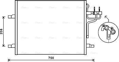 Ava Quality Cooling FDA5483 - Конденсатор, кондиціонер autozip.com.ua