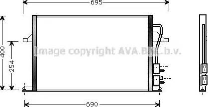 Ava Quality Cooling FDA5259 - Конденсатор, кондиціонер autozip.com.ua