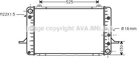 Ava Quality Cooling FDA2051 - Радіатор, охолодження двигуна autozip.com.ua