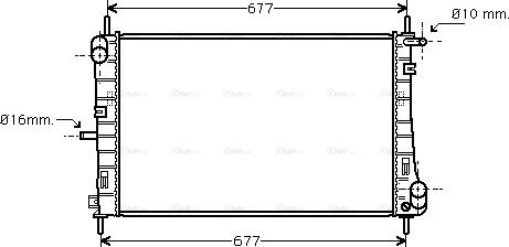 Ava Quality Cooling FDA2338 - Радіатор, охолодження двигуна autozip.com.ua