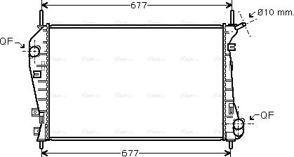 Ava Quality Cooling FDA2337 - Радіатор, охолодження двигуна autozip.com.ua