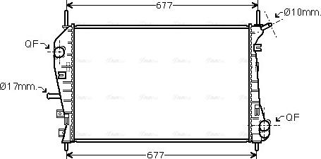 Ava Quality Cooling FDA2376 - Радіатор, охолодження двигуна autozip.com.ua