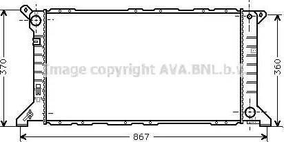 Ava Quality Cooling FDA2206 - Радіатор, охолодження двигуна autozip.com.ua