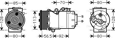 Ava Quality Cooling FDAK497 - Компресор, кондиціонер autozip.com.ua