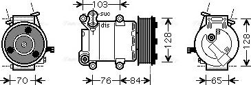 Ava Quality Cooling FDAK418 - Компресор, кондиціонер autozip.com.ua