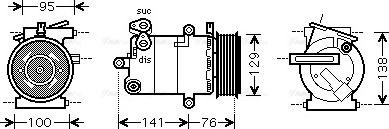 Ava Quality Cooling FDAK417 - Компресор, кондиціонер autozip.com.ua