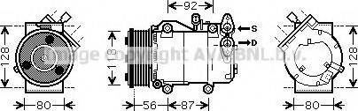 Ava Quality Cooling FD K393 - Компресор, кондиціонер autozip.com.ua