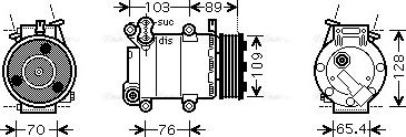 Ava Quality Cooling FDAK392 - Компресор, кондиціонер autozip.com.ua