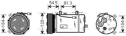 Ava Quality Cooling FDAK307 - Компресор, кондиціонер autozip.com.ua