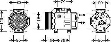 Ava Quality Cooling FDAK378 - Компресор, кондиціонер autozip.com.ua