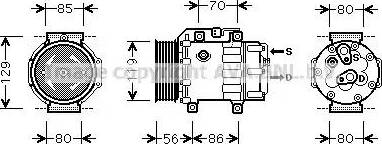 Ava Quality Cooling FD K378 - Компресор, кондиціонер autozip.com.ua