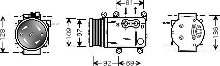 Ava Quality Cooling FD K419 - Компресор, кондиціонер autozip.com.ua