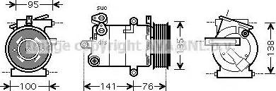 Ava Quality Cooling FD K417 - Компресор, кондиціонер autozip.com.ua