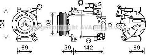 Ava Quality Cooling FDK603 - Компресор, кондиціонер autozip.com.ua