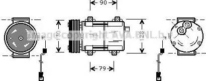 Ava Quality Cooling FD K160 - Компресор, кондиціонер autozip.com.ua