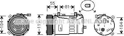 Ava Quality Cooling FD K321 - Компресор, кондиціонер autozip.com.ua