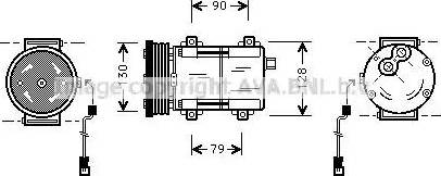 Ava Quality Cooling FD K275 - Компресор, кондиціонер autozip.com.ua