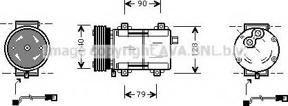 Ava Quality Cooling FDK278 - Компресор, кондиціонер autozip.com.ua