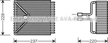 Ava Quality Cooling FD V371 - Випарник, кондиціонер autozip.com.ua
