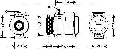 Ava Quality Cooling FEAK002 - Компресор, кондиціонер autozip.com.ua