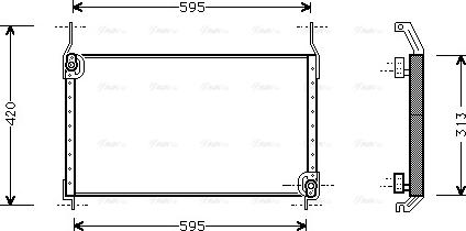 Ava Quality Cooling FT 5172 - Конденсатор, кондиціонер autozip.com.ua