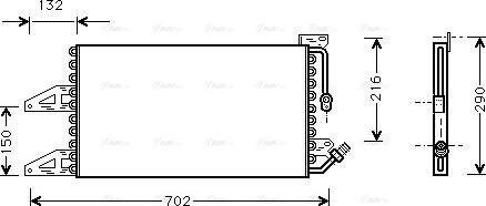 Ava Quality Cooling FT 5215 - Конденсатор, кондиціонер autozip.com.ua