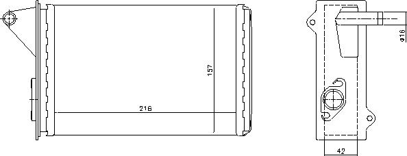 Ava Quality Cooling FT 6087 - Теплообмінник, опалення салону autozip.com.ua