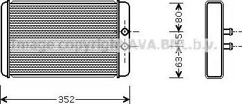 Ava Quality Cooling FT 6265 - Теплообмінник, опалення салону autozip.com.ua
