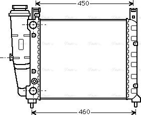 Ava Quality Cooling FT 2059 - Радіатор, охолодження двигуна autozip.com.ua