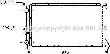 Ava Quality Cooling FT 2051 - Радіатор, охолодження двигуна autozip.com.ua