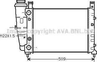 Ava Quality Cooling FT 2060 - Радіатор, охолодження двигуна autozip.com.ua