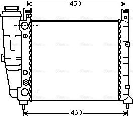 Ava Quality Cooling FT 2039 - Радіатор, охолодження двигуна autozip.com.ua