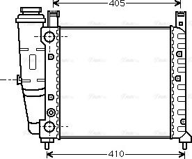 Ava Quality Cooling FT 2077 - Радіатор, охолодження двигуна autozip.com.ua