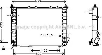 Ava Quality Cooling FT 2197 - Радіатор, охолодження двигуна autozip.com.ua