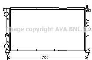 Ava Quality Cooling FT 2143 - Радіатор, охолодження двигуна autozip.com.ua