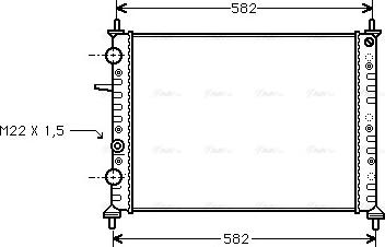 Ava Quality Cooling FT 2161 - Радіатор, охолодження двигуна autozip.com.ua