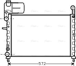 Ava Quality Cooling FT 2101 - Радіатор, охолодження двигуна autozip.com.ua