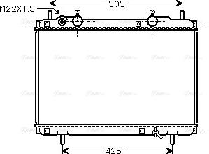 Ava Quality Cooling FT 2184 - Радіатор, охолодження двигуна autozip.com.ua