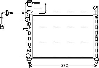 Ava Quality Cooling FT 2120 - Радіатор, охолодження двигуна autozip.com.ua