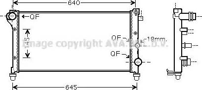 Ava Quality Cooling FT 2362 - Радіатор, охолодження двигуна autozip.com.ua