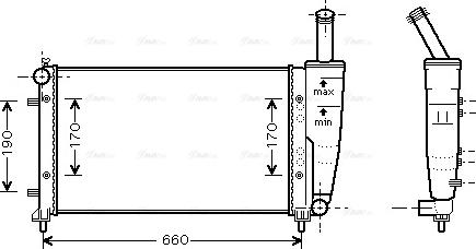 Ava Quality Cooling FT 2290 - Радіатор, охолодження двигуна autozip.com.ua