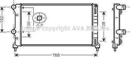 Ava Quality Cooling FT 2250 - Радіатор, охолодження двигуна autozip.com.ua