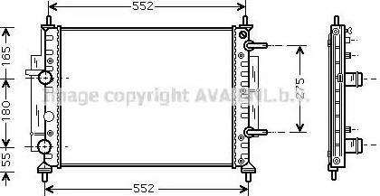 Ava Quality Cooling FT 2260 - Радіатор, охолодження двигуна autozip.com.ua