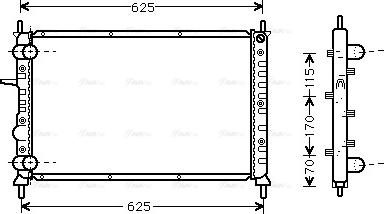 Ava Quality Cooling FT 2231 - Радіатор, охолодження двигуна autozip.com.ua