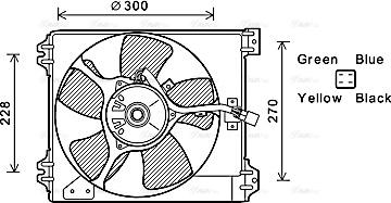 Ava Quality Cooling FT7591 - Вентилятор, охолодження двигуна autozip.com.ua