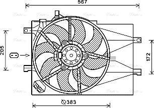 Ava Quality Cooling FT7598 - Вентилятор, охолодження двигуна autozip.com.ua
