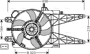 Ava Quality Cooling FT 7553 - Вентилятор, охолодження двигуна autozip.com.ua