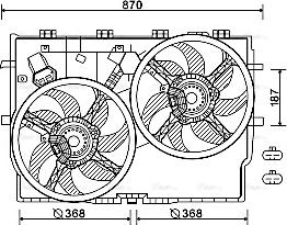 Ava Quality Cooling FT7586 - Вентилятор, охолодження двигуна autozip.com.ua